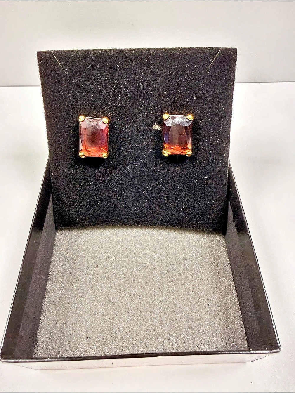 Joan Rivers Classics Collection Brown Faceted Drop Earrings Like New